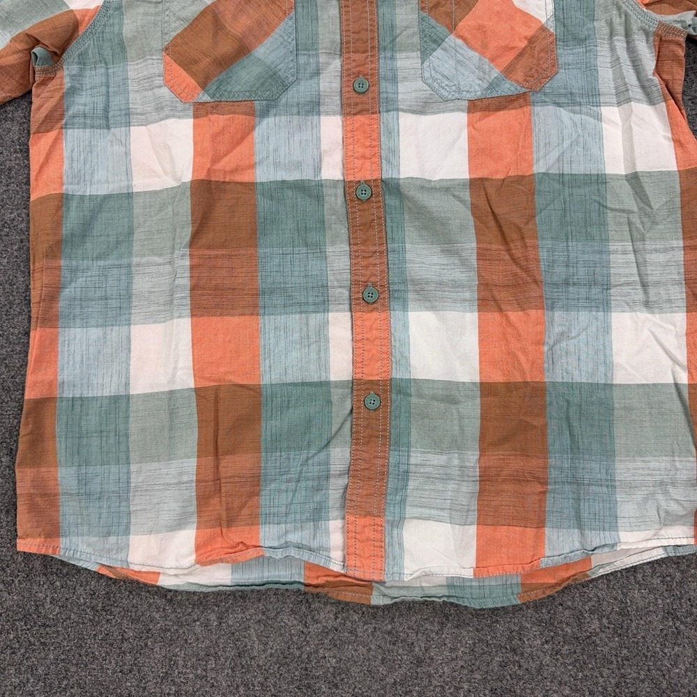 North River Outfitters Shirt Mens L Multicolor Plaid Short Sleeve Button Front - Picture 3 of 6